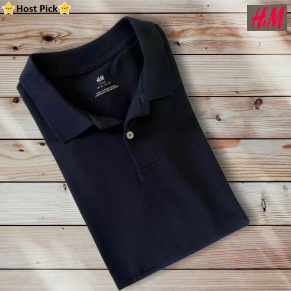 H&M Other - H&M Men's Short Sleeved Polo T-Shirt Navy Size XL - NWT